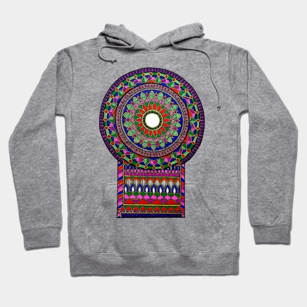 Church Plan Mandala Hoodie by designsbygulmohar